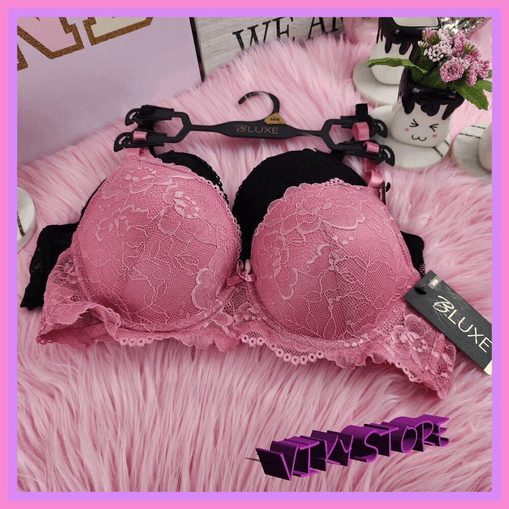 💕 NWT Bluxe 2-Pack Push-Up Underwire Bra 36B #7186 💕